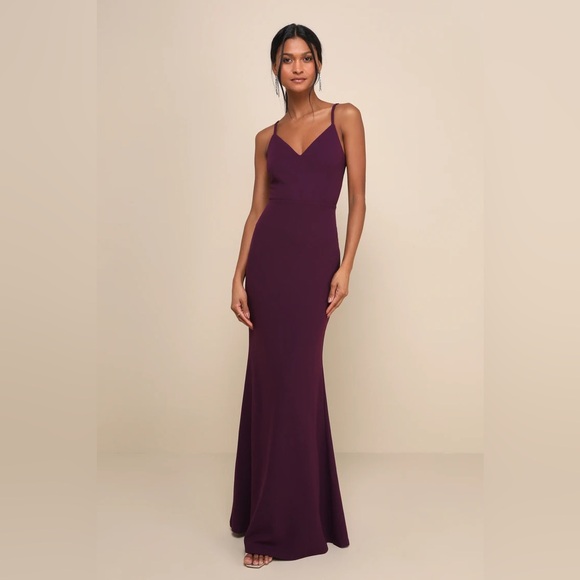 Lulus Dresses & Skirts - Lulus Moments of Bliss Purple Backless Mermaid Maxi Dress